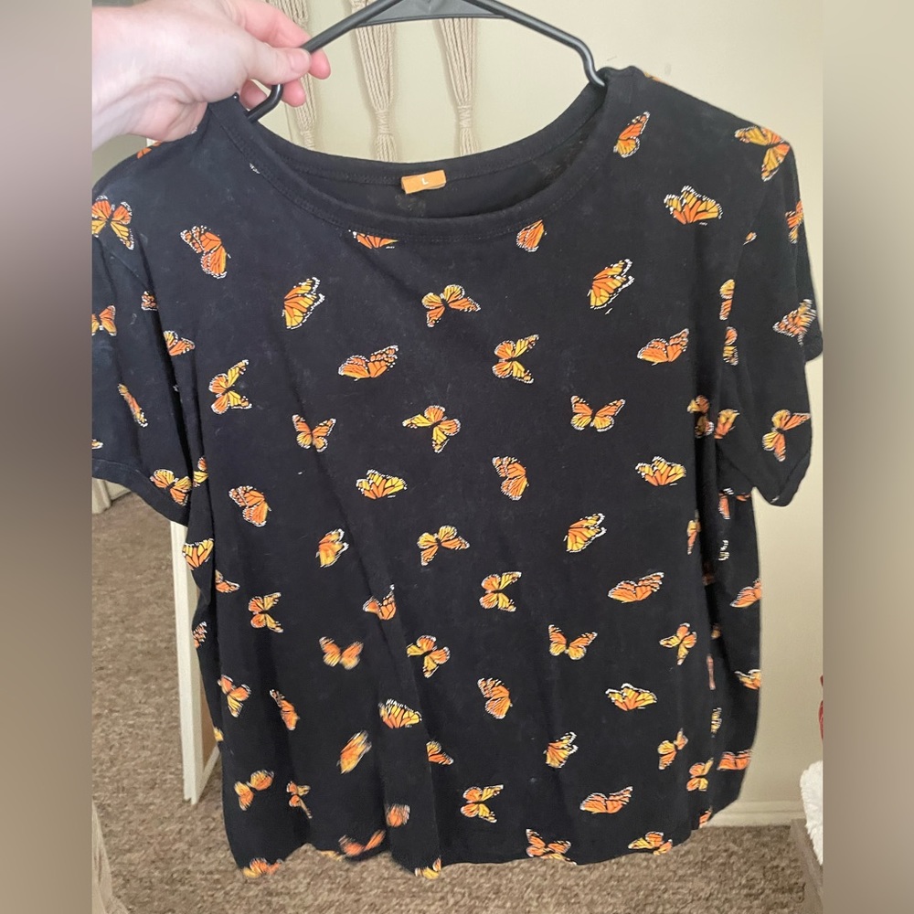 Butterfly crop top